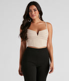With fun and flirty details, Pretty Pleats Satin Notch Bustier shows off your unique style for a trendy outfit for the summer season!