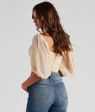 With fun and flirty details, Effortless And Chic Cropped Blouse shows off your unique style for a trendy outfit for the summer season!