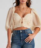 With fun and flirty details, Effortless And Chic Cropped Blouse shows off your unique style for a trendy outfit for the summer season!