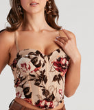 With fun and flirty details, Stunning Details Floral Bustier shows off your unique style for a trendy outfit for the summer season!