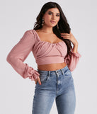 With fun and flirty details, Talk About Breezy Chiffon Crop Top shows off your unique style for a trendy outfit for the summer season!