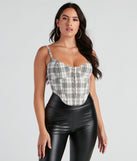 You’ll look stunning in the Season Of Flannel Plaid Corset when paired with its matching separate to create a glam clothing set perfect for parties, date nights, concert outfits, back-to-school attire, or for any summer event!