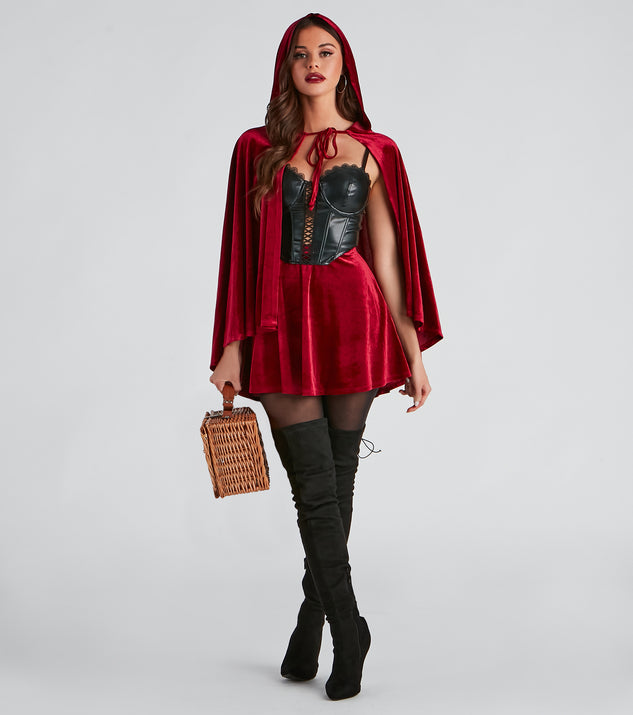 Lil Red PU Halloween Corset | Windsor