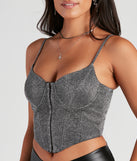 With fun and flirty details, It Girl Shine Corset Top shows off your unique style for a trendy outfit for the summer season!