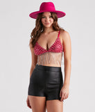 Desert Babe Beaded Fringe Bra Top is a fire pick to create 2023 festival outfits, concert dresses, outfits for raves, or to complete your best party outfits or clubwear!