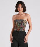 With fun and flirty details, Not Your Grandma's Floral Corset Top shows off your unique style for a trendy outfit for the summer season!