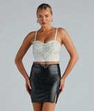 I'm The Catch Sequin Rhinestone Fringe Bustier is a trendy pick to create 2024 concert outfits, festival dresses, outfits for raves, or to complete your best party outfits or clubwear!