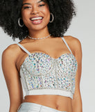 The waist-defining bodice style of the Magnificent Glamour Rhinestone Bustier is perfect for making a statement with your outfit and provides the boning, molded cups, or lace-up details that capture the corset trend.