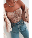 Reigning Lace Bustier Top is a trendy pick to create 2024 concert outfits, festival dresses, outfits for raves, or to complete your best party outfits or clubwear!