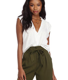 With fun and flirty details, Draped Drama Top shows off your unique style for a trendy outfit for the summer season!