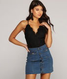 Scalloped Lace Bodysuit