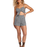 You’ll look stunning in the Girly In Gingham Crop Top when paired with its matching separate to create a glam clothing set perfect for parties, date nights, concert outfits, back-to-school attire, or for any summer event!