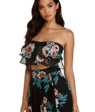 Lovely In Floral Crop Top