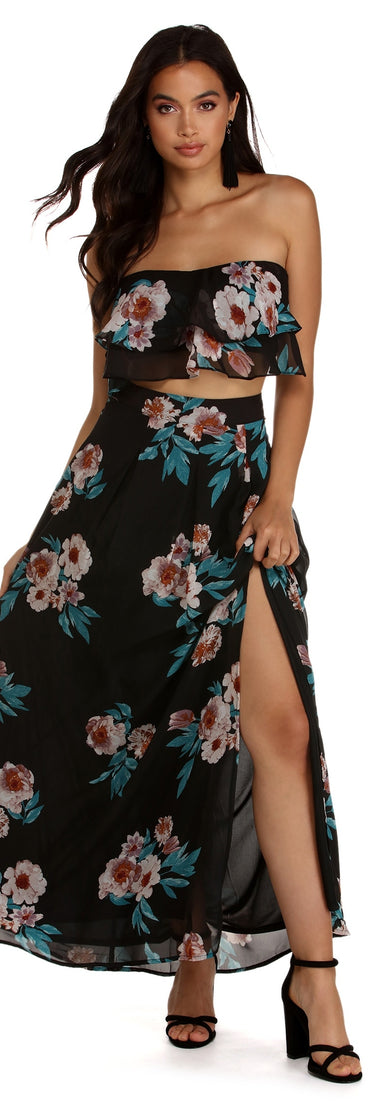 Lovely In Floral Crop Top