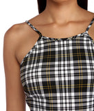 You’ll look stunning in the Plaid About You Top when paired with its matching separate to create a glam clothing set perfect for parties, date nights, concert outfits, back-to-school attire, or for any summer event!