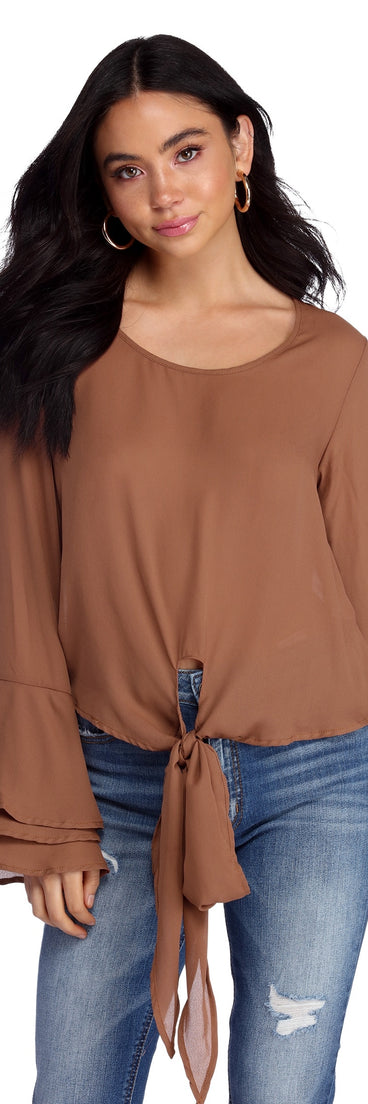Flow With It Chiffon Top