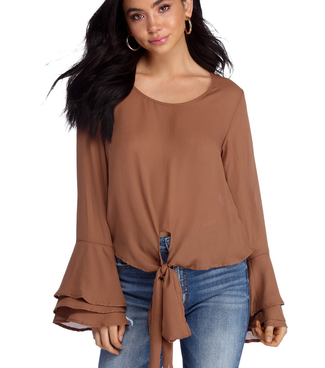 Flow With It Chiffon Top