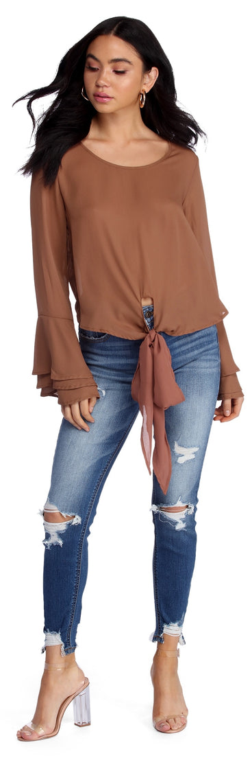 Flow With It Chiffon Top