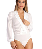 Looking Fresh Chiffon Bodysuit