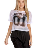 Ruthless 01 Jersey Crop Top