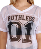Ruthless 01 Jersey Crop Top