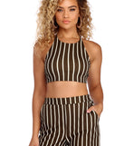 You See Stripe Through Me Top