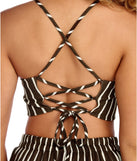 You See Stripe Through Me Top