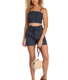 Sweetheart In Stripes Crop Top