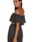 Confident In Stripes Crop Top