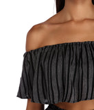 Confident In Stripes Crop Top