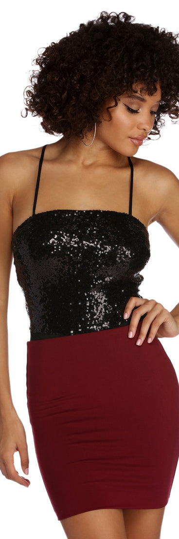 Reign & Shine Sequin Bodysuit