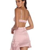 You’ll look stunning in the Feeling You Satin Crop Top when paired with its matching separate to create a glam clothing set perfect for parties, date nights, concert outfits, back-to-school attire, or for any summer event!