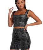 Snake It Off Crop Top for 2022 festival outfits, festival dress, outfits for raves, concert outfits, and/or club outfits