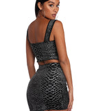 Snake It Off Crop Top for 2022 festival outfits, festival dress, outfits for raves, concert outfits, and/or club outfits