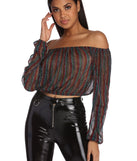 Rainbow Lux Striped Blouse