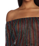 Rainbow Lux Striped Blouse
