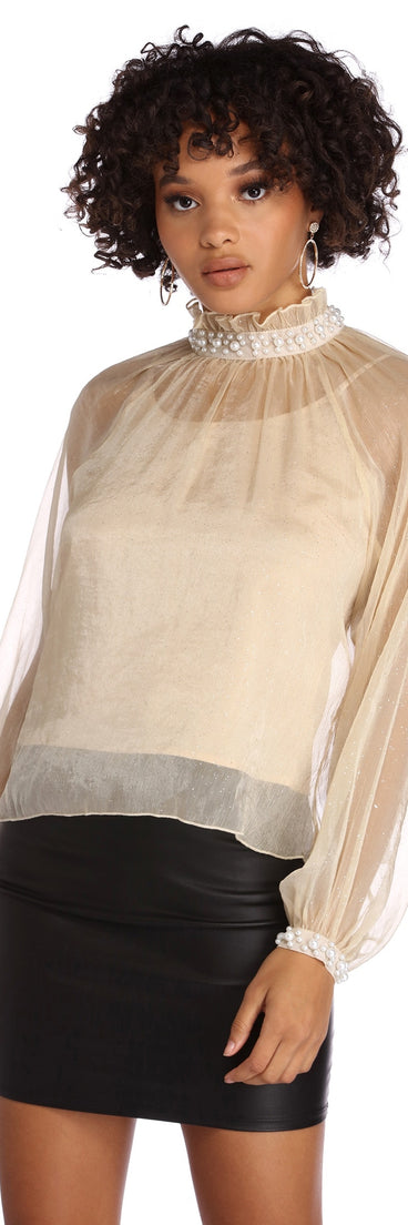 Glam Embellishments Blouse