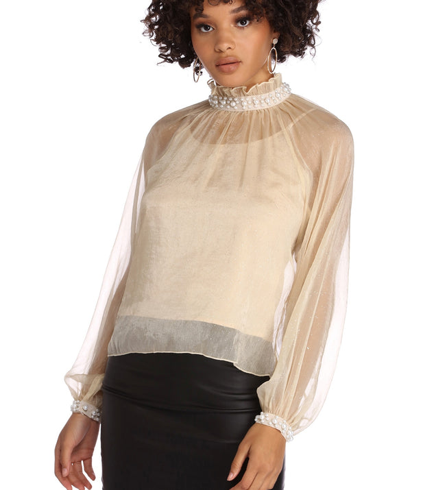 Glam Embellishments Blouse