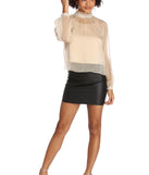 Glam Embellishments Blouse