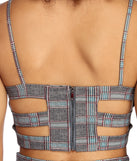 Chic In Plaid Crop Top