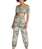 At Ease Camo Crop Top