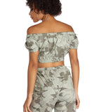 At Ease Camo Crop Top