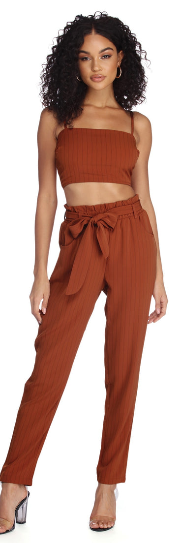 Stylish And Striped Crop Top