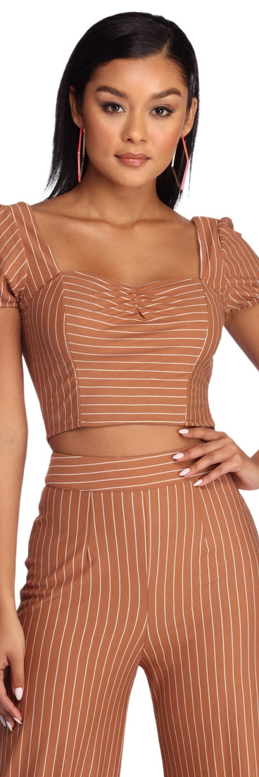 All About The Stripes Crop Top