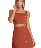 Remember Me Linen Crop Top