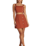 Remember Me Linen Crop Top
