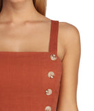 Remember Me Linen Crop Top