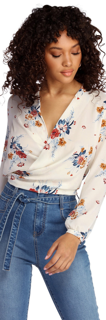 Sweet Intentions Wrap Blouse