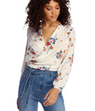 Sweet Intentions Wrap Blouse