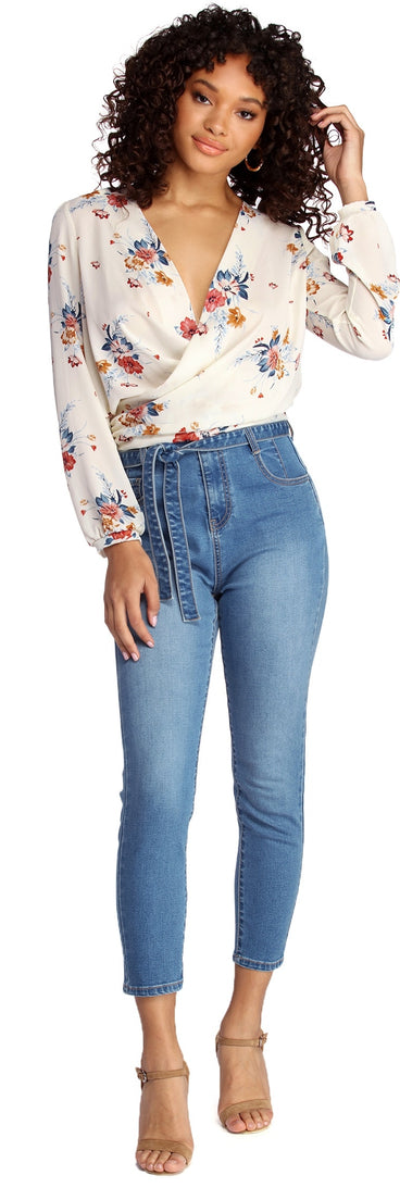 Sweet Intentions Wrap Blouse